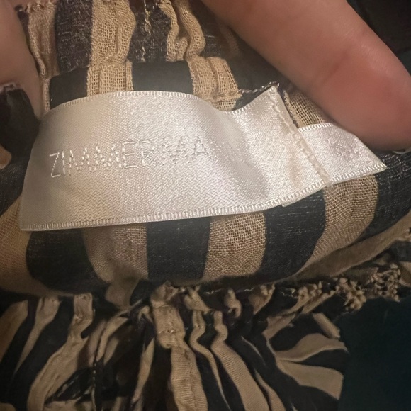 Zimmerman black and tan striped skirt set. Top: size 2/medium, bottom: 1/small. - Picture 5 of 5